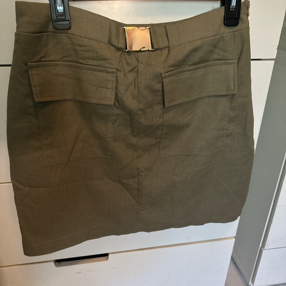 Olive green skirt